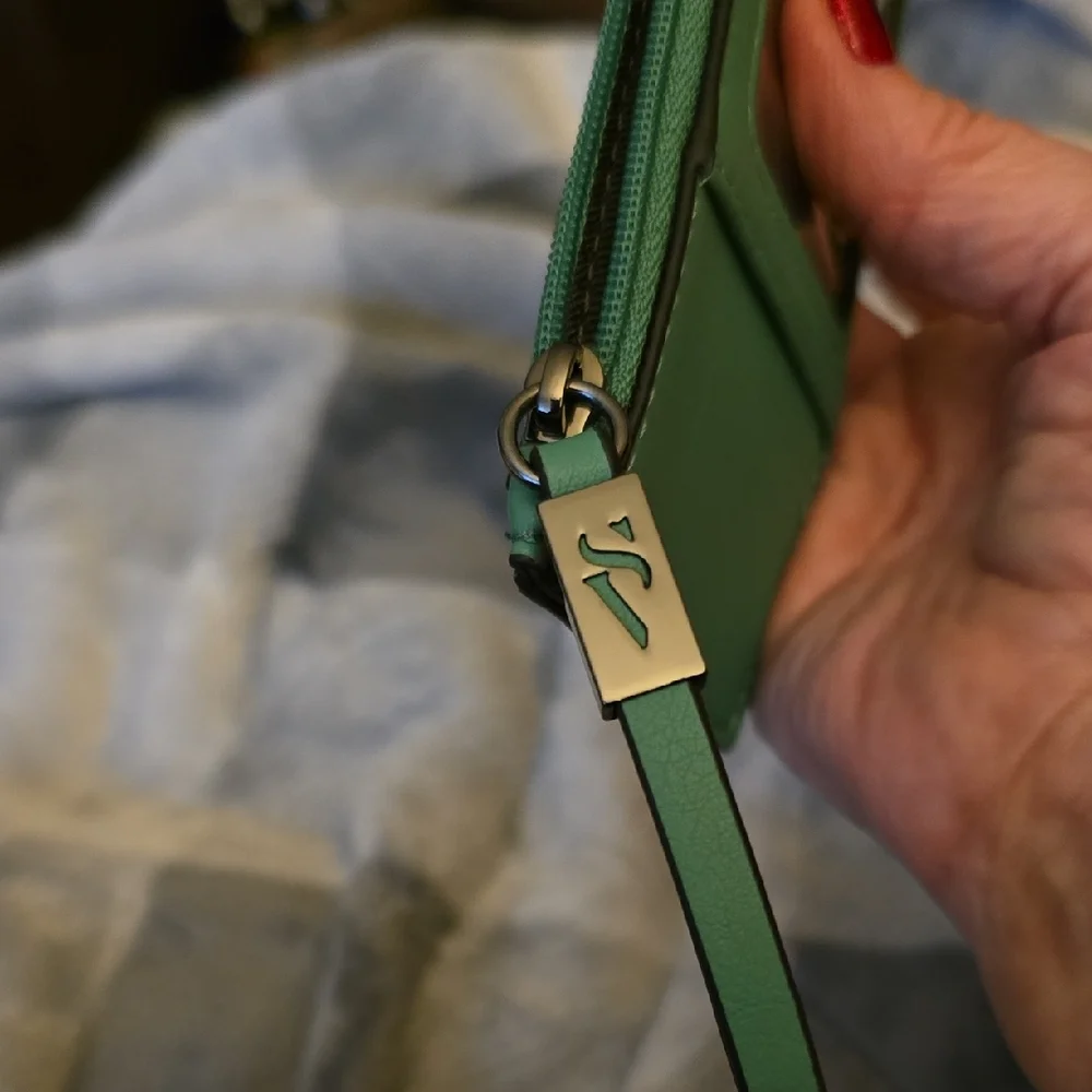 Green Cardholder Wallet with ID Window